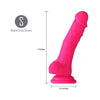 Maia Toys Billee 7-Inch Realistic Silicone Dong - Model B7P, Neon Pink - For Sensual Pleasure and Intense Stimulation