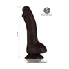 Maia Toys Phoenix 8-Inch Realistic Silicone Dong Brown - Model PHX-8 - Unisex Pleasure Toy for Intense Satisfaction - Adult Naughty Store