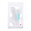 Maia Toys Aster Clear Stroker W- Rechargeable Bullet Vibrator - Male Masturbator - Model AST-001 - Waterproof - 10 Functions - Clear