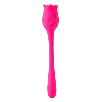Maia Toys Meadow 10 Function Rechargeable Clitoral Vibrator - Model Vibelite Meadow - Female - Tulip Design - Pink