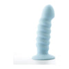 Maia Toys Paris 6-Inch Blue Silicone Ribbed Dong for Intense Pleasure - Adult Naughty Store