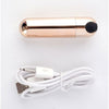 Maia Toys Jessi Rechargeable Mini Bullet Vibrator - Rose Gold, 10 Speeds, Waterproof, USB Rechargeable