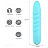 Maia Toys Lola Rechargeable Twisty Bullet Vibrator Teal Blue - Powerful 10 Speeds, Waterproof, USB Rechargeable, for Intense Pleasure - Adult Naughty Store