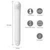 Maia Toys Misty Long Rechargeable Bullet Vibrator - Model MLRB-001 - For Women - G-Spot Stimulation - White - Adult Naughty Store