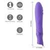 Maia Toys Margo Maia Silicone Textured Bullet Vibrator Purple - USB Rechargeable 10 Function Neon Purple Pleasure Device for Women - Adult Naughty Store