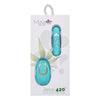 Maia Toys Jessi 420 Sky Remote Mini Bullet Vibrator - 10 Function Super Charged Pleasure Toy for Women - Hemp Leaf Print - Blue - Adult Naughty Store