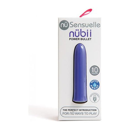 Nu Sensuelle Nubii NB-01 Ultra Violet Compact USB Rechargeable Vibrating Bullet for Beginners - Intimate Pleasure for All Genders - Sensual Purple - Adult Naughty Store