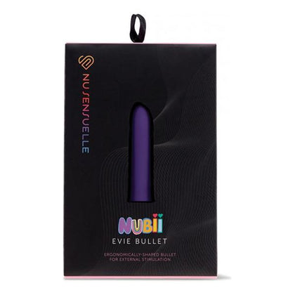 Sensuelle Nubii Evie Bullet Vibrator - Powerful 60SX Motor - 10 Speeds and 10 Modes - Purple - For Women's Intimate Pleasure - Adult Naughty Store