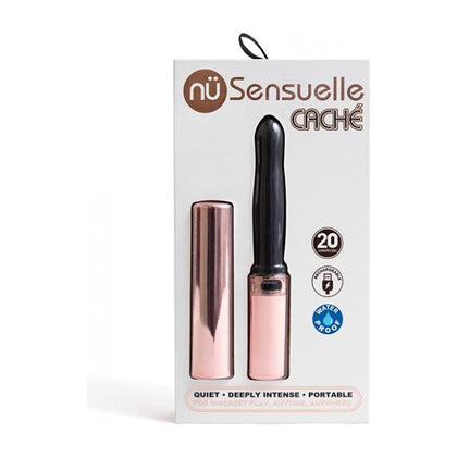 Nu Sensuelle Cache 20 Function Covered Vibe - Elegant Rose Gold Luxury Vibrator for Women - Perfect for Internal and External Pleasure