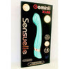 Sensuelle Geminii XLR8 Electric Blue Rechargeable Vibrating Stimulator - Model XLR8-001 - For All Genders - Intense Pleasure for Any Area - Electric Blue Color - Adult Naughty Store