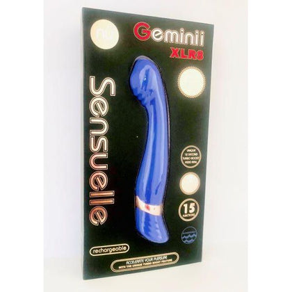 Sensuelle Geminii XLR8 Ultra Violet Rechargeable Vibrator - Model XLR8-UV, Female, Dual Stimulation, 15 Functions, Waterproof