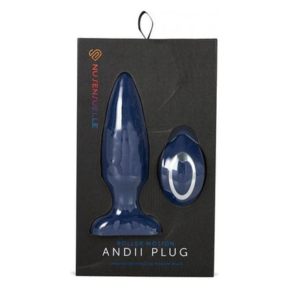 Sensuelle Andii Roller Motion Navy Blue Vibrating Anal Plug - Model SNL-AR-001 - Uniquely Personalized Pleasure for All Genders - Adult Naughty Store