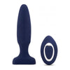 Nu Sensuelle Fino Roller Motion Plug - Model FSP-001 - Unisex Vibrating Anal Pleasure Toy - Navy Blue - Adult Naughty Store