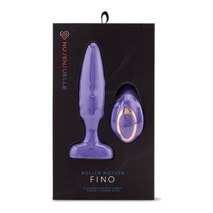 Nu Sensuelle Fino Roller Motion Plug Ultra Violet - Powerful Vibrating Anal Plug for Sensual Pleasure - Adult Naughty Store