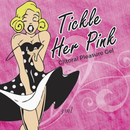 Tickle Her Pink Clitoral Pleasure Gel - Intensify Sensations with Tickle Her Pink Clitoral Pleasure Gel Foil .10oz Pack