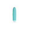 Luxe Compact Vibe Electra Turquoise Blue - Rechargeable Silicone Compact Vibrator for Women - Model ECTB-41 - Powerful Pleasure Toy for Clitoral Stimulation - Adult Naughty Store