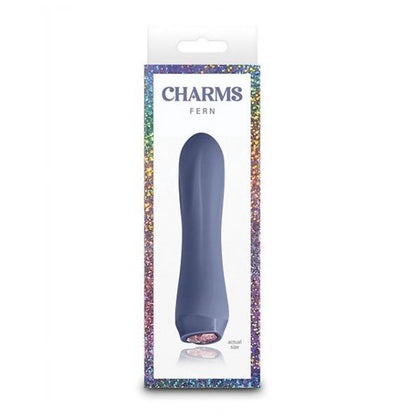 NS Novelties Charms Fern Gray Compact Clitoral Vibrator 2024 - For Women - Gray