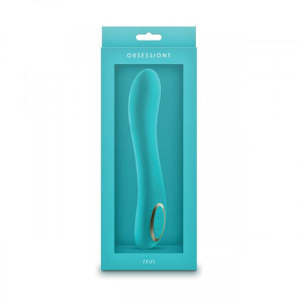 NS Novelties Obsessions Zeus NSN-0274-28 Light Green Rechargeable G-Spot Flexible Vibrator - Women's Silicone Adult Toy