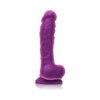 NS Novelties Colours Dual Density 8-Inch Purple Realistic Dildo - Model DD8P - Suitable for All Genders - Unleash Pleasure in Style! - Adult Naughty Store