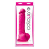 Colours Pleasures 8-Inch Silicone Dildo - Model CP-8P - Women's G-Spot and Anal Pleasure - Pink