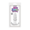 NS Novelties Jelly Rancher T Plug Ripple Clear - Ergonomic Unisex Anal Pleasure Toy (Model: TPR-001) - Adult Naughty Store