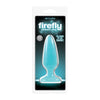 NS Novelties Firefly Pleasure Plug Medium Blue - Illuminating TPE Anal Toy for Sensual Delights - Adult Naughty Store