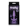 NS Novelties Firefly Prince Small Purple Glow in the Dark Silicone Butt Plug - Model FP-001 - Unisex Pleasure - Adult Naughty Store