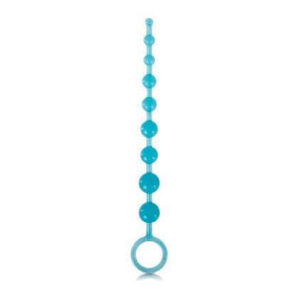 NS Novelties Firefly Pleasure Beads Blue Glow in the Dark - Model FBPB-001 - Unisex Anal Pleasure - Captivating Midnight Blue - Adult Naughty Store