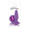 Tails Glams Gem Purple Silicone Butt Plug - Model XYZ - Unisex Pleasure Toy for Anal Stimulation - Adult Naughty Store