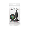 Inya Glams Mini Rainbow Gem Black Silicone Butt Plug - Model No. GM-001 - For All Genders - Intense Pleasure - Vibrant Multicolored Sparkle - Adult Naughty Store