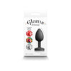 Glams Xchange Round Small Butt Plug - NS Novelties NSN-0514-33 - Unisex Anal Pleasure - Interchangeable Gemstones - Diamond, Ruby, Rainbow - Premium Silicone - Small Size - Adult Naughty Store