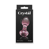 Crystal Gem Pink Borosilicate Glass Butt Plug - NS Novelties NSN-0718-14 - Unisex Anal Pleasure Toy - Adult Naughty Store