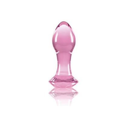 Crystal Gem Pink Borosilicate Glass Butt Plug - NS Novelties NSN-0718-14 - Unisex Anal Pleasure Toy - Adult Naughty Store