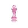 Crystal Gem Pink Borosilicate Glass Butt Plug - NS Novelties NSN-0718-14 - Unisex Anal Pleasure Toy - Adult Naughty Store