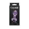 Crystal Gem Purple Glass Butt Plug - NS Novelties NSN-0718-15 - Unisex Anal Pleasure Toy - Adult Naughty Store