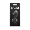 Crystal Rose Black Glass Dildo NSN-0718-23 - Unleash Intense Pleasure for Women