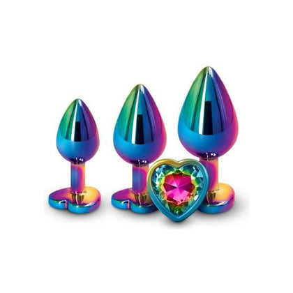 NS Novelties Rear Assets Multicolor Rainbow Heart Trainer Kit - NSN-0960-02 - Unisex Anal Pleasure Toy - Adult Naughty Store