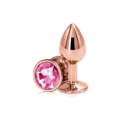 NS Novelties Rear Assets Rose Gold Small Pink Butt Plug - Model RS001 - For Sensual Anal Pleasure - Women - Elegant Pink Color - Adult Naughty Store