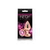 NS Novelties Rear Assets Rose Gold Medium Pink Aluminum Butt Plug - Model RGMP-001 - Unisex Anal Pleasure Toy - Adult Naughty Store