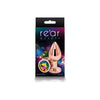 NS Novelties Rear Assets Rose Gold Medium Rainbow Butt Plug for Sensual Anal Pleasure - Adult Naughty Store