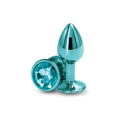 Rear Assets NSN-0964-07 Small Teal Aluminum Butt Plug - Sensual Pleasure for Him or Her - Adult Naughty Store