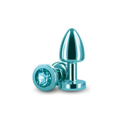 NS Novelties Rear Assets Petite Teal Aluminum Butt Plug - Sensual Pleasure for Him and Her - Adult Naughty Store