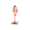 NS Novelties Rear Assets NSN-0967-09 Clover Rose Gold Aluminium Anal Butt Plug for Men and Women - Multicolor - Adult Naughty Store