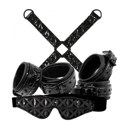NS Novelties Sinful Bondage Kit Black - Complete BDSM Restraint Set for Unleashing Your Deepest Desires