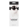 Sinful Black Ball Gag - Sensual Pleasure for All Genders - NS Novelties Midnight Collection - Adult Naughty Store