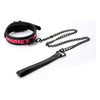 NS Novelties Sinful 1 Inch Collar & Leash Pink - Adjustable Vinyl and Neoprene Bondage Set for Sensual Play - Adult Naughty Store