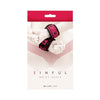 NS Novelties Sinful Wrist Cuffs - Pink Faux Leather Adjustable Restraints for Enhanced Pleasure
