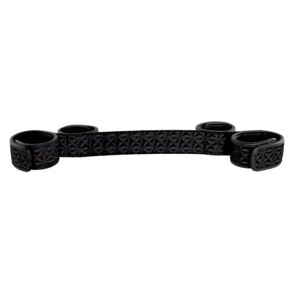 Sinful Bondage Soft Spreader Bar - Model SB-1001 - Unisex - Comfortable Restraint for Intimate Pleasure - Black