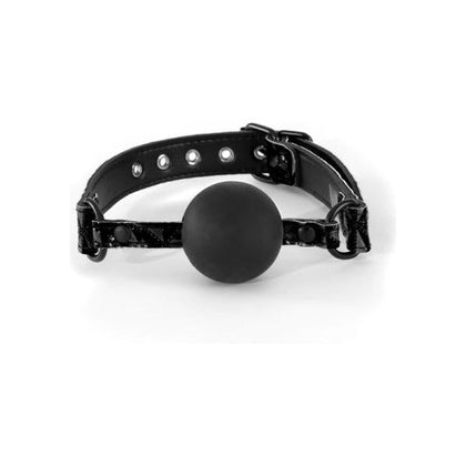 Sinful Soft Silicone Gag O-S Black: The Ultimate Pleasure Enhancer for Submissive Play