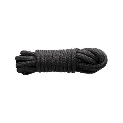 NS Novelties Sinful Nylon Rope 25ft Black - Sensual Bondage Rope for Both Beginners and Experts